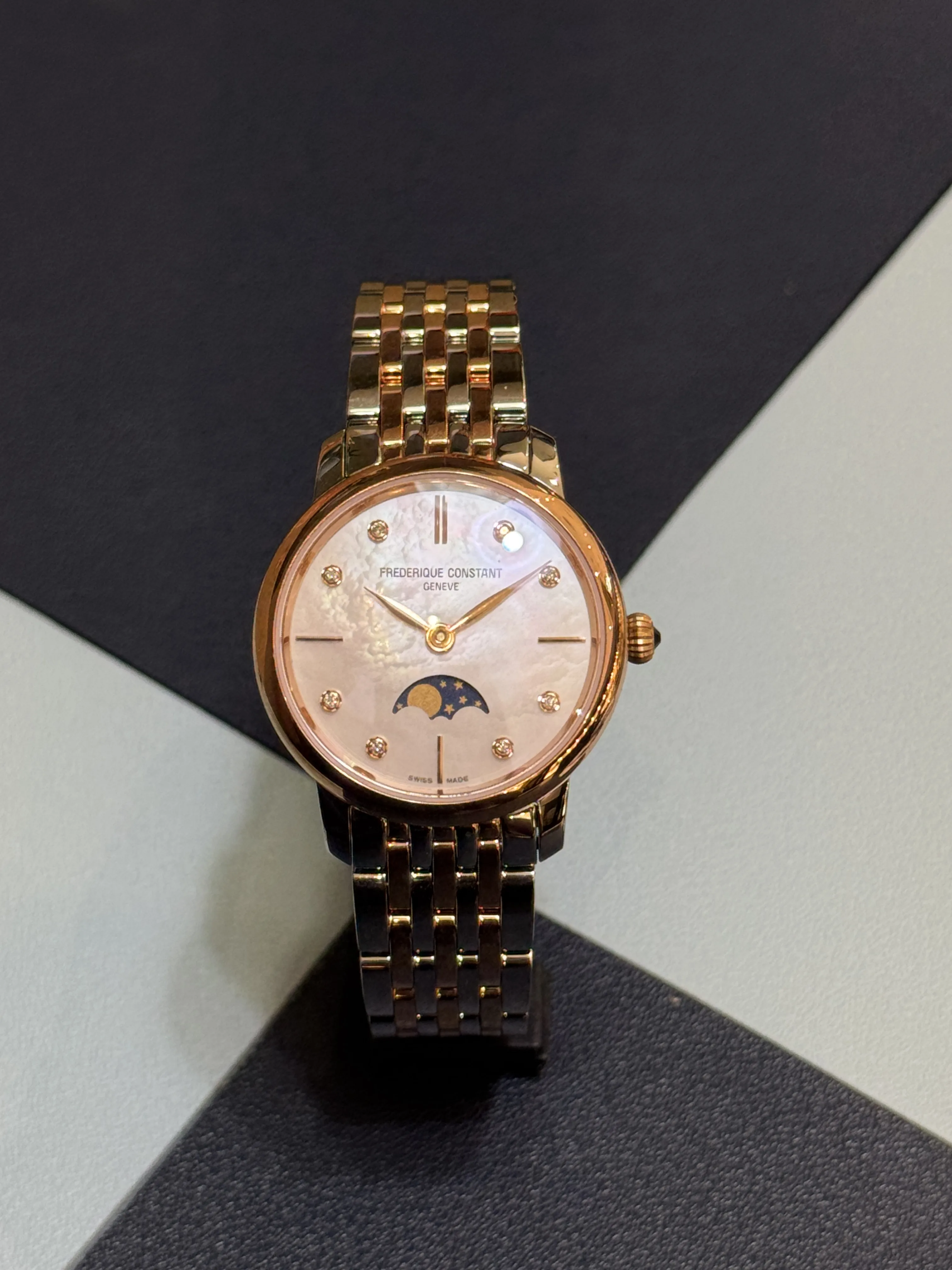 SLIMLINE LADIES | MOONPHASE | FC-206MPWD1S2B