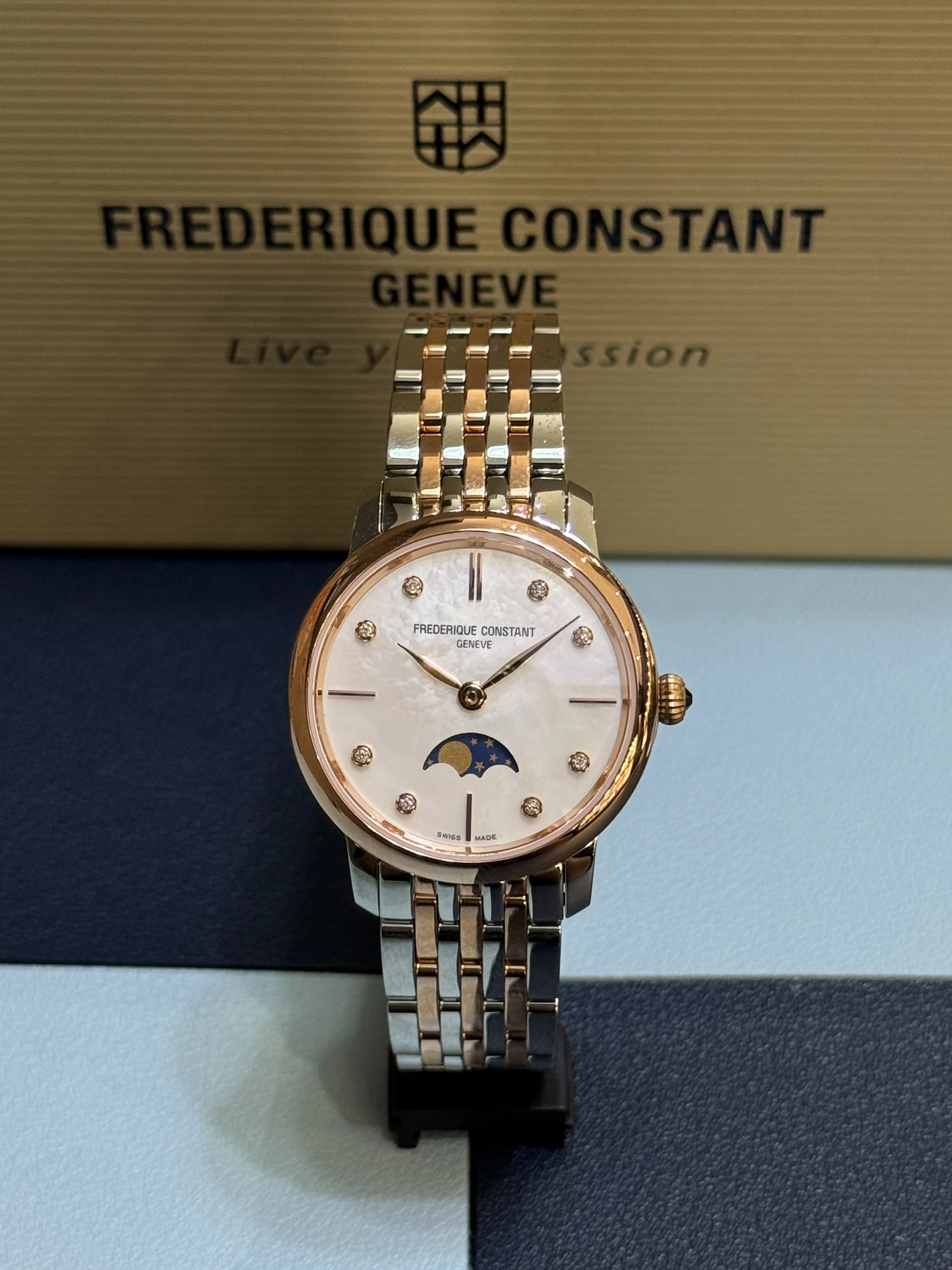 SLIMLINE LADIES | MOONPHASE | FC-206MPWD1S2B