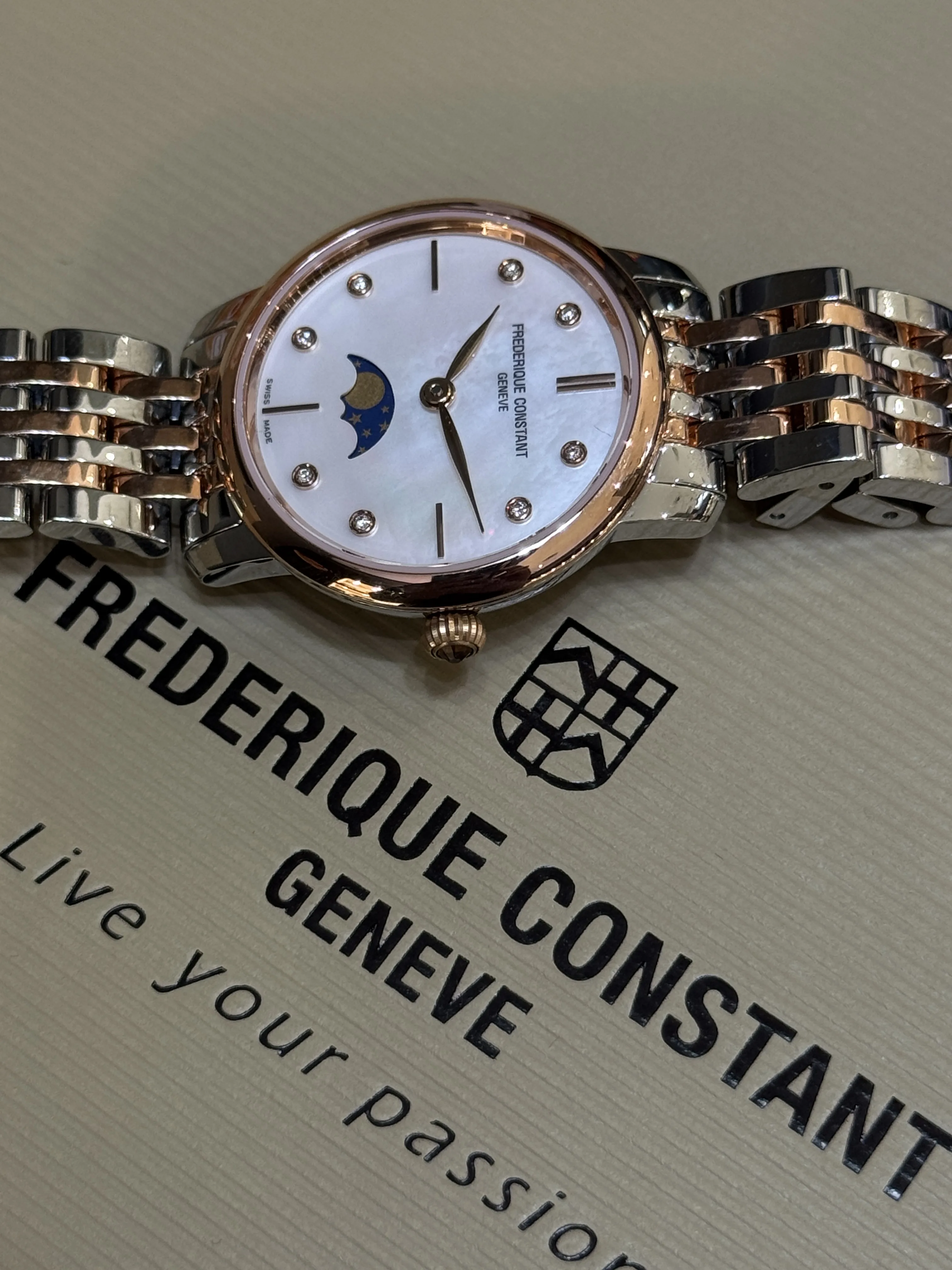 SLIMLINE LADIES | MOONPHASE | FC-206MPWD1S2B