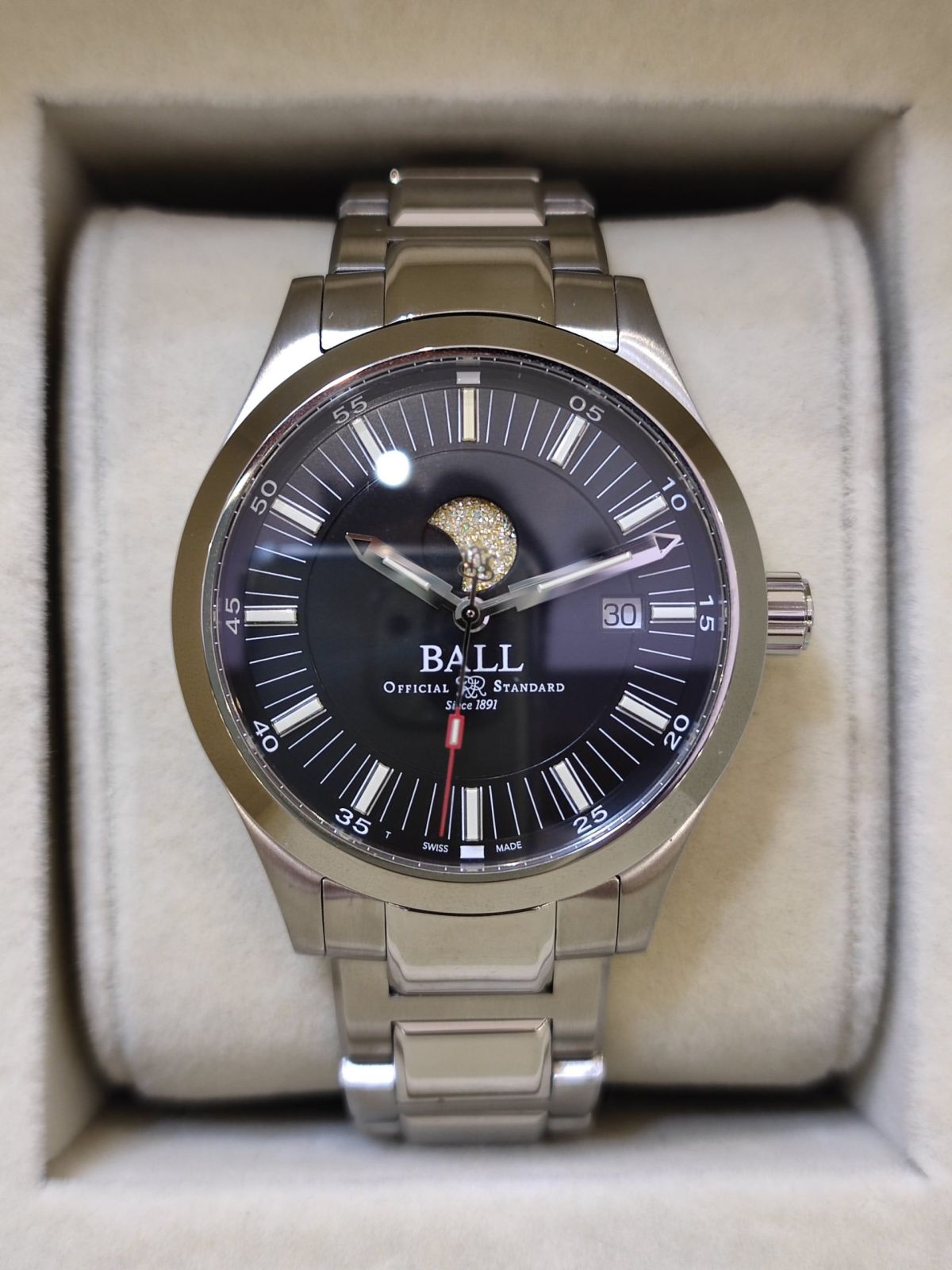 BALL Engineer II MOON Phase 41mm NM2282C-SJ-BK