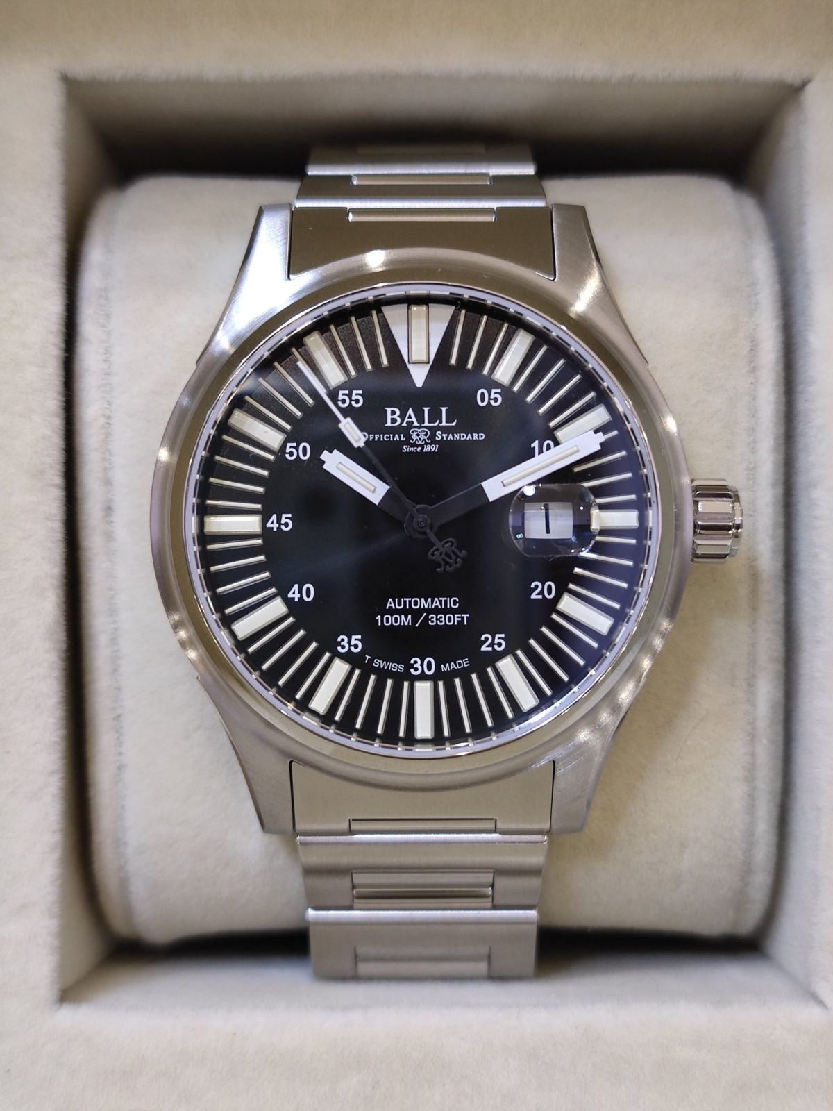 BALL Fireman Night Train III 43mm NM1092C-S5-BK1