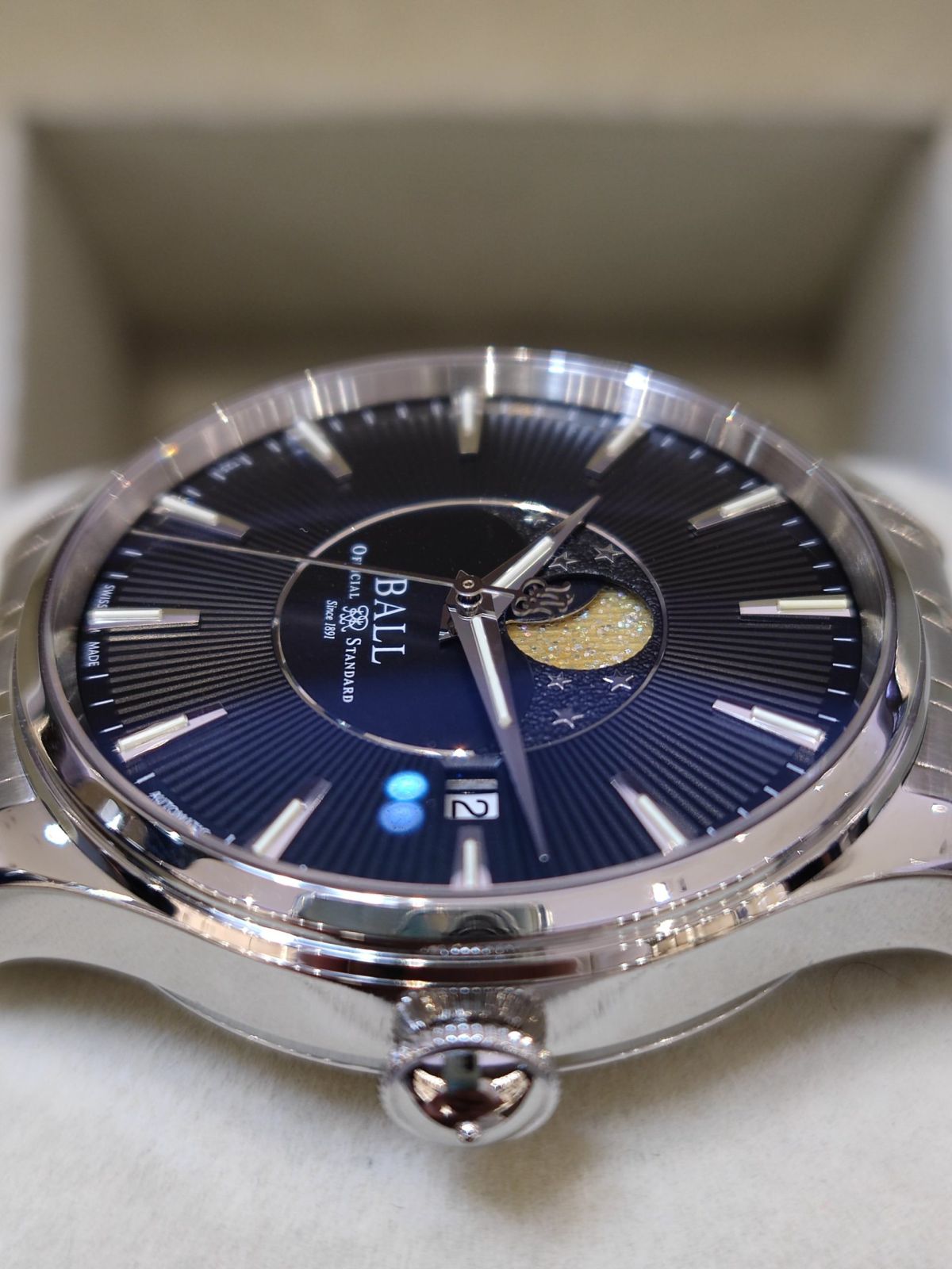 BALL Trainmaster MOON Phase 40mm NM3082D-SJ-BK