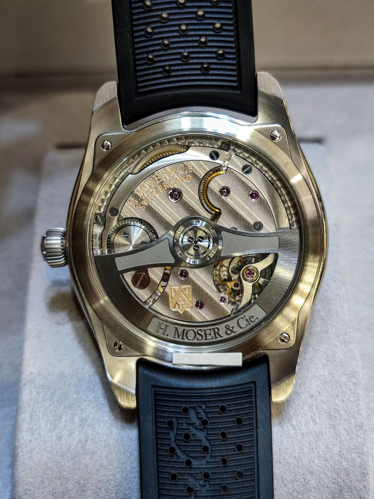 H.moser&cie Pioneer Centre Seconds Arctic BLUE DIAL 40mm 3200-1217