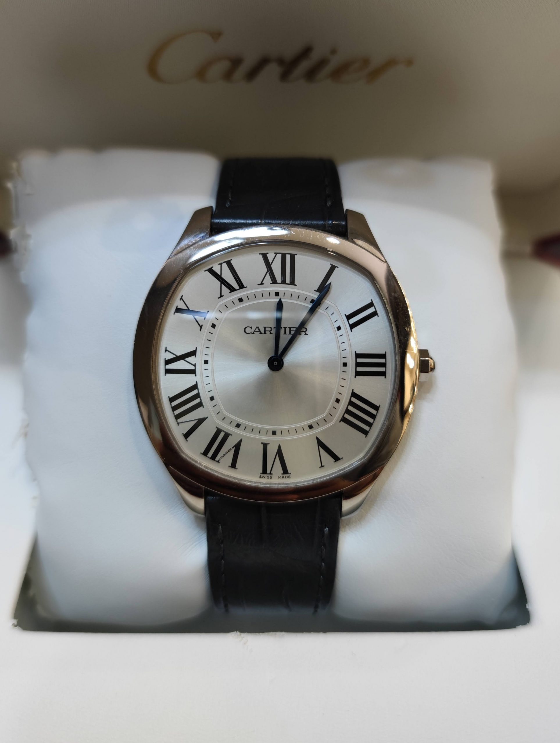 B2380 CARTIER DRIVE DE CARTIER WGNM0007 WHITE GOLD HAND WINDING