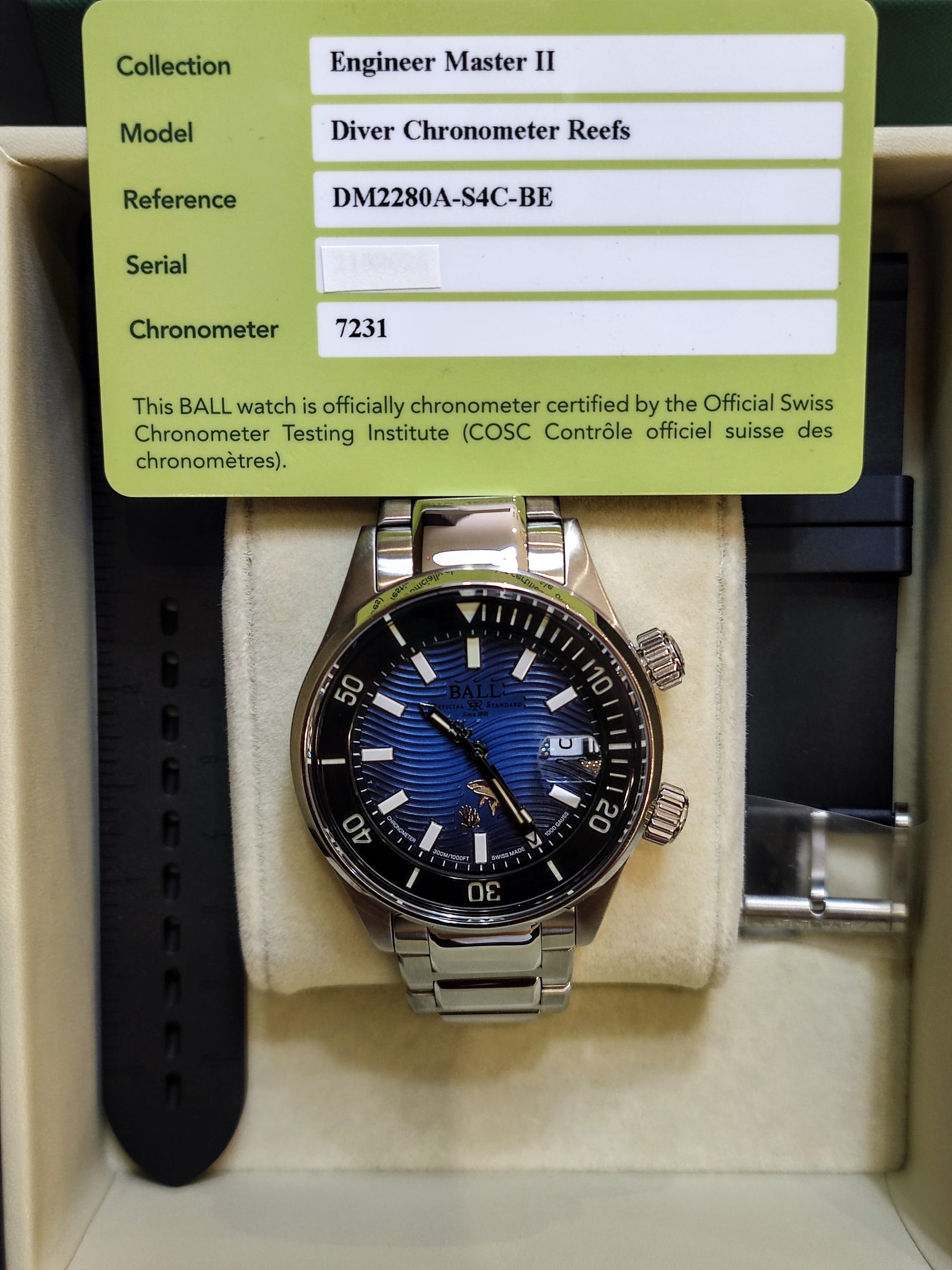 Engineer master ii hot sale diver chronometer